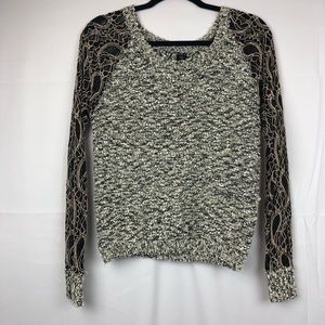 ♧ BKE boutique long sleeve beige Top size S